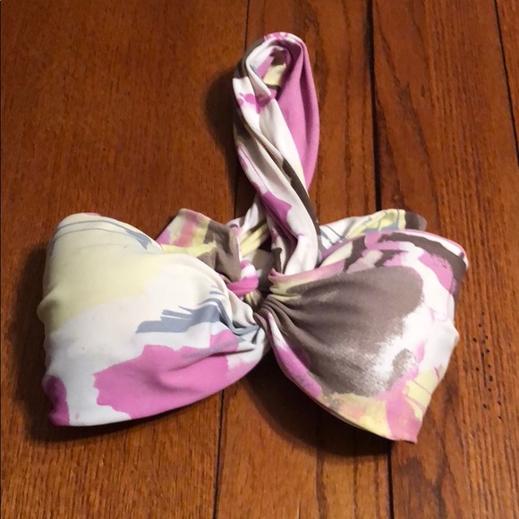 Multicolored, single strap top bikini. - Picture 1 of 4